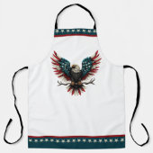 Schwarzer Adler aus Rustikal Schürze (Vorderseite)