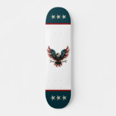 Schwarzer Adler aus Rustikal Skateboard (Vorne)
