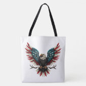 Schwarzer Adler aus Rustikal Tasche (Vorderseite)
