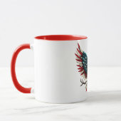 Schwarzer Adler aus Rustikal Tasse (Links)