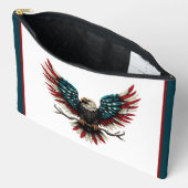 Schwarzer Adler aus Rustikal Zubehörtasche (Offen)