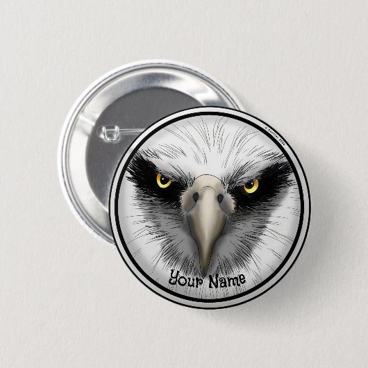 Schwarzer Adler Button (Vorne & Hinten)