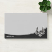 Schwarzer Adler mit zwei Köpfen Post-it Klebezettel (Büro)