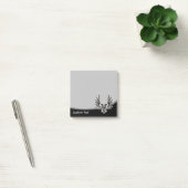 Schwarzer Adler mit zwei Köpfen Post-it Klebezettel (Büro)
