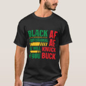 Schwarzer AF Beruflich - Afrozentrische Schwarze G T-Shirt (Vorderseite)