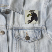Schwarzer Affe Button (Beispiel)