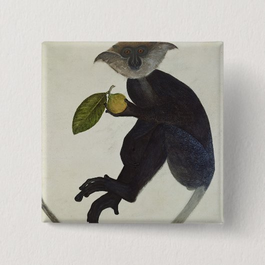 Schwarzer Affe Button (Vorderseite)