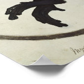 Schwarzer Affe Poster (Ecke)