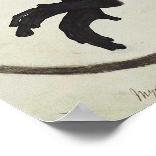 Schwarzer Affe Poster (Ecke)