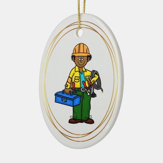 Schwarzer Afrikaner oder Tan Lineman Ornament (Links)