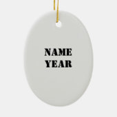 Schwarzer Afrikaner oder Tan Lineman Ornament (Hinten)