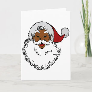 schwarzer afrikanischer Weihnachtsmann Weihnachten Einladung