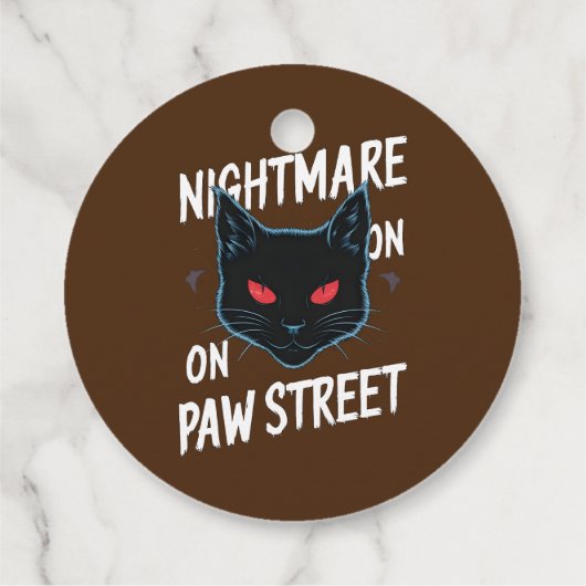 Schwarzer Albtraum Geschenkanhänger (Rückseite)