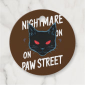 Schwarzer Albtraum Geschenkanhänger (Vorderseite)