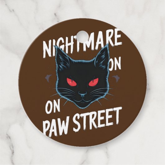 Schwarzer Albtraum Geschenkanhänger (Vorderseite)