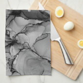 Schwarzer Alkoholtupfer Geschirrtuch (Viertel Falte)