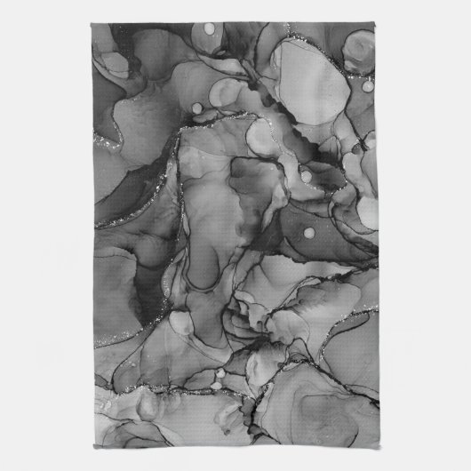 Schwarzer Alkoholtupfer Geschirrtuch (Vertikal)