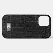 Schwarzer Alligator Case-Mate iPhone Hülle (Rückseite (Horizontal))