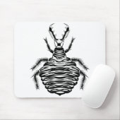 Schwarzer Ameisenlöwe Mousepad (Mit Mouse)