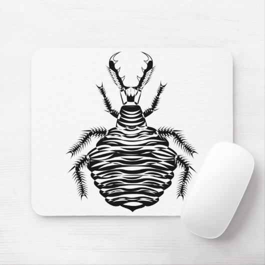 Schwarzer Ameisenlöwe Mousepad (Mit Mouse)