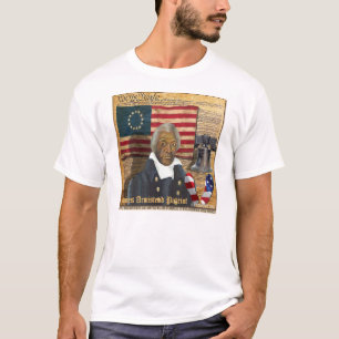 Schwarzer amerikanischer Revolutionärs-Krieg Jame T-Shirt
