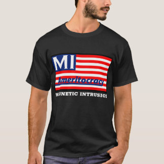 Schwarzer Ameritocracy Logo-T - Shirt