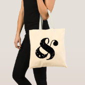 Schwarzer Ampersand Tragetasche (Vorderseite (Produkt))