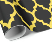 Schwarzer Ananas Gelb Marokkanisch #4 Geschenkpapier (Rolleneckpunkt)