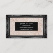 Schwarzer Antikrahmen | Wall Grunge Texture Visitenkarte (Rückseite)