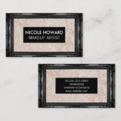 Schwarzer Antikrahmen | Wall Grunge Texture Visitenkarte (Vorne/Hinten)