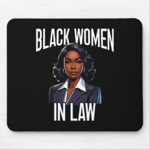 Schwarzer Anwalt Afroamerikanischer Rechtsanwalt S Mousepad