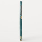 *~* Schwarzer Aquamariner Agate Geode Gold Glitzer Case-Mate iPhone Hülle (Hinten/Links)