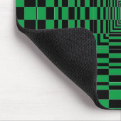 schwarzer Arabeske Mousepad (Ecke)