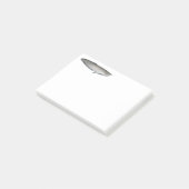 Schwarzer Arawana Post-it Klebezettel (angewinkelt)