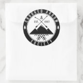 Schwarzer Aufkleber (Tasche)