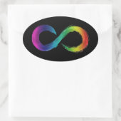 Schwarzer Aufkleber (Tasche)