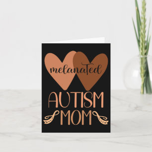 Schwarzer Autismus Mama Autistischer Sohn Kinder M Karte
