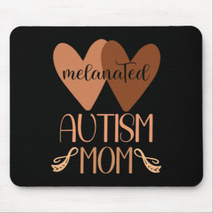 Schwarzer Autismus Mama Autistischer Sohn Kinder M Mousepad