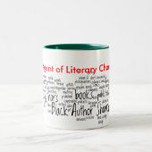 Schwarzer Autorn-Schaukasten-Agent der Zweifarbige Tasse (Mittel)