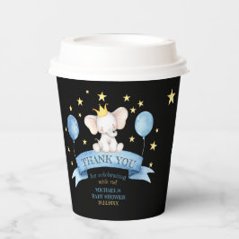 schwarzer Baby-Elefant Pappbecher