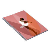 Schwarzer Balleriner Notizblock (Rechte Seite)