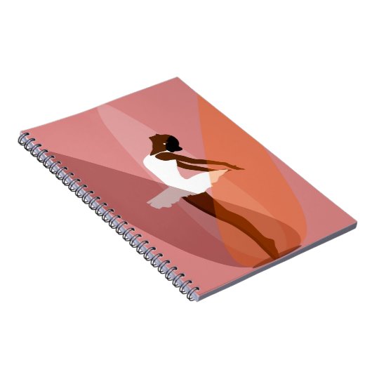 Schwarzer Balleriner Notizblock (Rechte Seite)