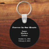 Schwarzer Ballon Tag Überdosierung Sensibilisierun Schlüsselanhänger (Rückseite)