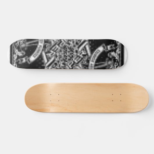 schwarzer Bandana Skateboard (Horizontal)