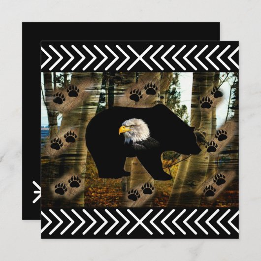 Schwarzer Bär Adlerbär Paw Prinz Wilderness Ankündigung (Vorne/Hinten)