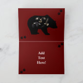 Schwarzer Bär Adlerbär Paw Prinz Wilderness Karte (Innenseite)