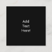 Schwarzer Bär Adlerbär Paw Prinz Wilderness Quadratische Visitenkarte (Rückseite)