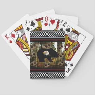 Schwarzer Bär Adlerbär Paw Prinz Wilderness Spielkarten