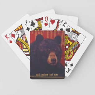 Schwarzer Bär Art Playing Cards Spielkarten
