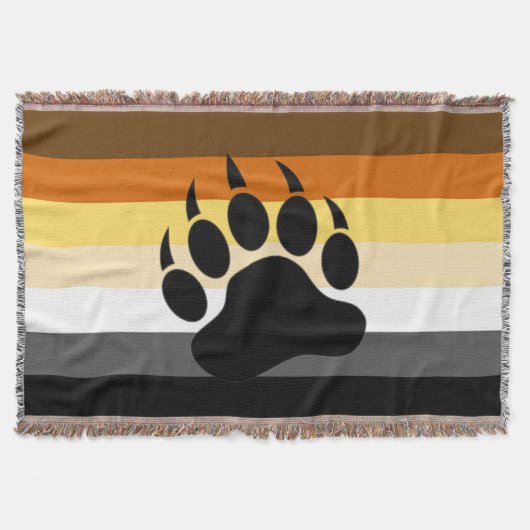 Schwarzer Bär auf der Bärenflagge Decke (Vorderseite)